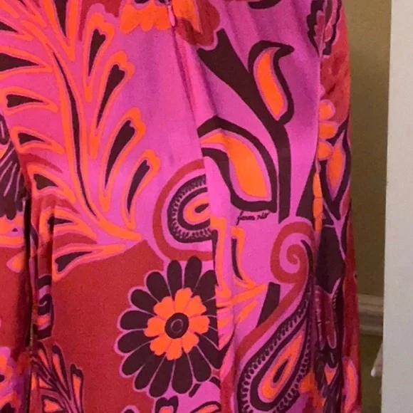 FARM Rio Pink and Orange Long Sleeve Dress - Picture 2 of 9